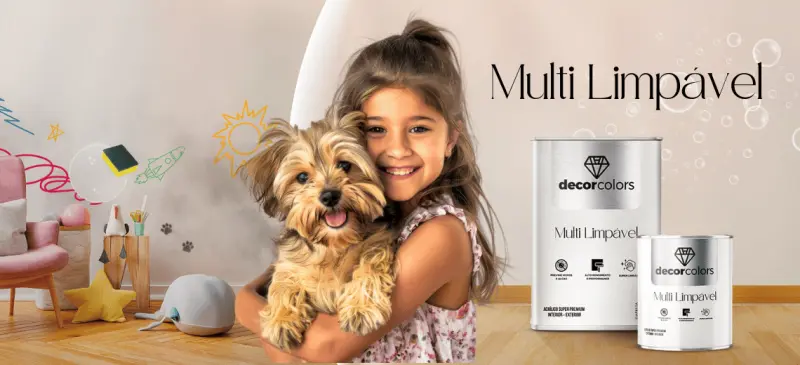 Descubra a Tinta Multi Limpável
É perfeita para quem busca facilidade. Uma tinta lavável que remove manchas com facilidade, garantindo paredes sempre impecáveis. Sujou, limpou! Praticidade e durabilidade em um só produto.